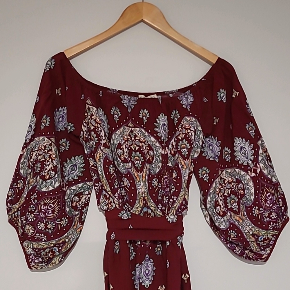 Jaase 'Golden Temple' Off the Shoulder Jumpsuit - Picture 3 of 13